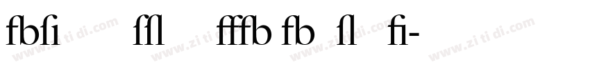 Big Caslon FB Bold I字体转换